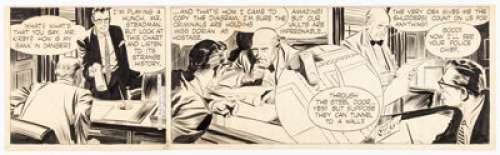 Alex Raymond | Rip Kirby Daily Comic Strip Original Art dated 7-10-56 (King Features Syndicate, 1956). | Heritage