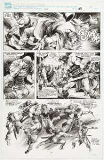 John Buscema And E. R. Cruz | Savage Sword of Conan #208 Page 32 Original Art (Marvel, 1993).... | Heritage