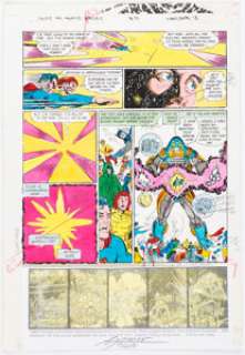 Anthony Tollin - Crisis on Infinite Earths #10 Story Page 18 Production Color Guide (DC, 1985).