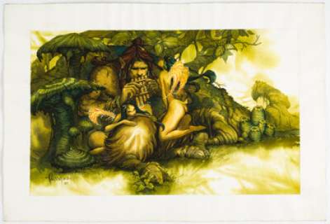 Hannibal Ibarra "The Musician" Fantasy Illustration Original Art (2005). | Heritage