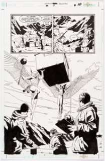 Michael Lark - Legend of the Hawkman #1 Story Page 10 Original Art (DC Comics, 2000)....