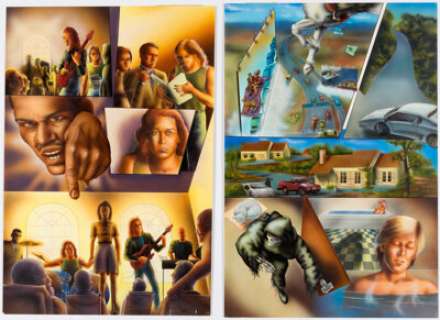 Unidentified Fantasy Artist - Vagner Vargas, Chris Ballard, and Brad Gorby Piers Anthony‘s Incarnations of Immortality: On a Pale Horse #3 Story... (Total: 2 Original Art)