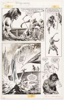 Buscema, John | John Buscema and Rudy Nebres Savage Sword of Conan #101 Story Page 39 Original Art (Marvel, 1984). ... | Heritage