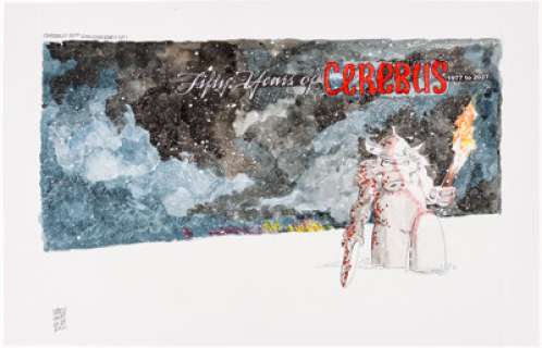 Sim, Dave | Dave Sim Cerebus 50th Anniversary Illustration #1 Original Art (2021).... | Heritage