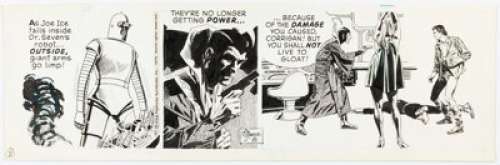 Williamson, Al | Al Williamson Secret Agent Corrigan Daily Comic Strip Original Art dated 2-8-75 (King Feature Syndicate, 1975).... | Heritage