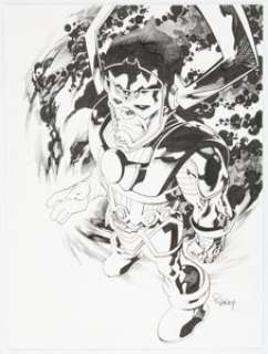 Raney, Tom - Tom Raney, Nick Bradshaw, and Tony Fleecs - Galactus Illustration Original Art Group of 3 (c. 2010s).... (Total: 3 Original Art)