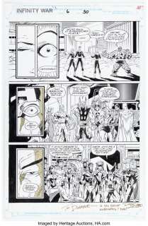 Lim, Ron | Ron Lim and Al Milgrom The Infinity War #6 Story Page 30 Original Art (Marvel, 1992).... | Heritage