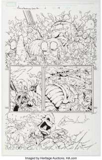 Scherberger, Patrick - Patrick Scherberger and Norman Lee Marvel Adventures Spider-Man #4 Story Page 19 Original Art (Marvel, 2005)....