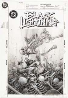 Newell, Eddy - Eddy Newell Black Lightning #5 Cover Original Art (DC, 1995)....