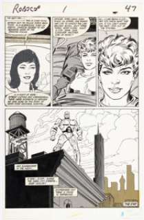 Saltares, Javier | Javier Saltares, Alan Kupperberg, and Tony DeZuñiga Robocop #1 Story Page 45 Original Art (Marvel, 1987).... | Heritage