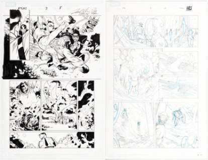 Kirk, Leonard - Leonard Kirk, Khoi Pham, and others - Marvel Story Page Original Art Group of 2 (Marvel, 2006/2012).... (Total: 2 Original Art)
