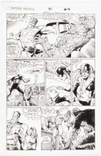 Dwyer, Kieron - Kieron Dwyer and Danny Bulanadi Captain America #361 Story Page 12 Original Art (Marvel, 1989)....
