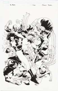 Asrar, Mahmud - Mahmud Asrar Immortal Hulk #3 Carol Danvers 50th Anniversary Variant Cover Original Art (Marvel, 2018)....