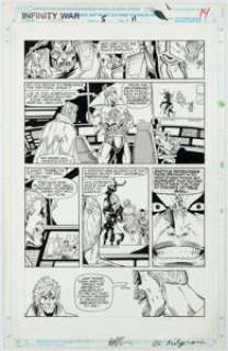 Lim, Ron | Ron Lim and Al Milgrom The Infinity War #5 Story Page 11 Original Art (Marvel, 1992).... | Heritage