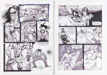 Maus, Bill - Bill Maus Yawn #1 Story Pages 12-13 Original Art (Parody Press, 1992).... (Total: 2 Original Art)