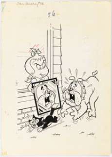 Kremer, Warren - Warren Kremer Playful Little Audrey #86 Cover Original Art (Harvey, 1970)....