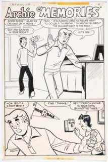 Lucey, Harry | Harry Lucey and Chic Stone Archie #238 Complete 5-Page Story "Memories" Original Art (Archie, 1974).... (Total: 5 Original Art) | Heritage