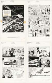 Springer, Frank | Frank Springer Flying Saucers #3 Complete 8-Page Story Original Art (Dell, 1967).... (Total: 9 Items) | Heritage