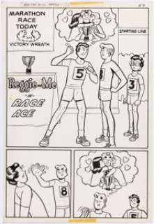 Lucey, Harry | Harry Lucey and Chic Stone Archie’s Pals ’n’ Gals #99 Complete 5-Page Story "Race Ace" Original Art (Archie, 1975)... (Total: 5 Original Art) | Heritage