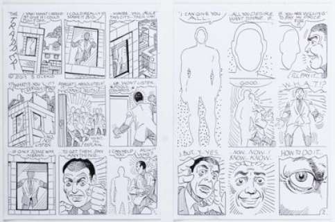 Ditko, Steve | Steve Ditko Ate Tea N:18 #18 A. Ditko Complete 6-Page Story Original Art (Robin Snyder and Steve Ditko... (Total: 6 Original Art) | Heritage