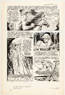 Santos, Jesse | Jesse Santos Tales of Sword and Sorcery: Dagar the Invincible #8 Story Pages Original Art Group of 5 (Gold Key, 19... (Total: 5 Original Art) | Heritage