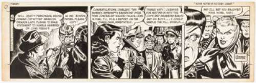 George Wunder - Terry and the Pirates Daily Comic Strip Original Art dated 1-26-48 (News Syndicate Co., 1948)....