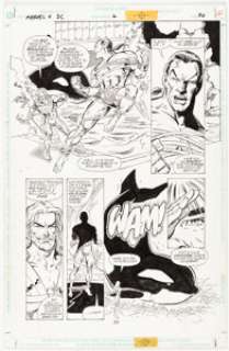 Dan Jurgens And Joe Rubinstein | Marvel Versus DC #2 Story Page 30 Original Art (Marvel, 1996).... | Heritage