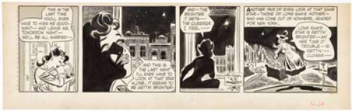 Bob Lubbers - Long Sam Daily Comic Strip Original Art, dated 12-24-54 (United Feature Syndicate, 1954). ...