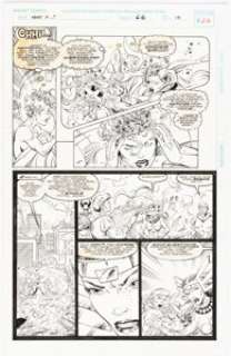 John Royle and Bambos Georgiou - What If...? #66 Story Page 19 Original Art (Marvel, 1994)....