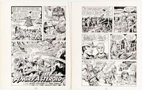Fred Carrillo - Astral Frontier Unpublished Complete 6-Page Story Original Art (Gold Key/Western Publishing, 1983).... (Total: 6 Original Art)