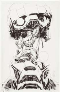 Whilce Portacio - Colossus vs. Sentinel Illustration Original Art (undated).... | Heritage