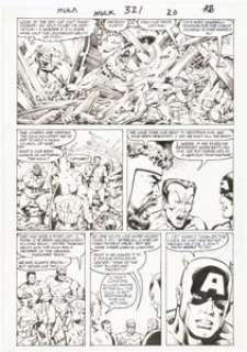Al Milgrom and Dell Barras - The Incredible Hulk #321 Story Page 16 Original Art (Marvel, 1986).