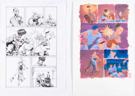 Tyler Jenkins and Hilary Jenkins - Black Badge #4 Story Page 20 Original Art Group of 2 (Boom! Studios, 2018). (Total: 2 Original Art)