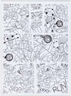 Steve Ditko | A Ditko #14 #14 "The Cape" Story Page 4 Original Art (Robin Snyder and Steve Ditko, 2011). | Heritage