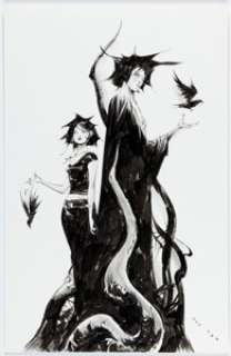Jae Lee - Dream and Death Illustration Original Art (undated). | Heritage