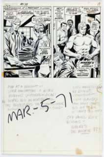 John Romita Sr. and Tony Mortellaro Captain America #139 Story Page 13 Original Art (Marvel, 1971). | Heritage