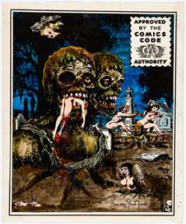 Bill Everett Menace #1 Cover Self-Parody/Re-Creation Original Art (c. 1960s). | Heritage