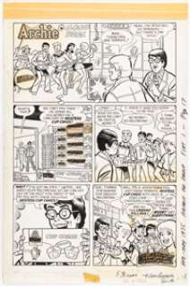 Dan DeCarlo and Jim DeCarlo (attributed) - Archie Hostess Cupcakes Complete 1-Page Ad "Good Deal" Original Art (Archie, 1975). | Heritage