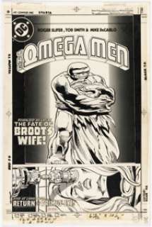 Tod Smith and Mike DeCarlo Omega Men #13 Cover Original Art (DC, 1984). | Heritage