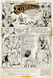 Curt Swan and Murphy Anderson Superman #270 Story Page 1 Original Art (DC, 1973). | Heritage