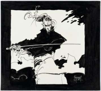 Guillaume Sorel - Vampire Samurai Role-Playing Game Related Illustration Original Art (1991). | Heritage