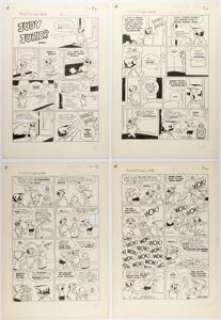 John Stanley Thirteen #11 Judy Junior Complete 4-Page Story "Gardo" Original Art (Dell, 1964). (Total: 4 Original Art) | Heritage