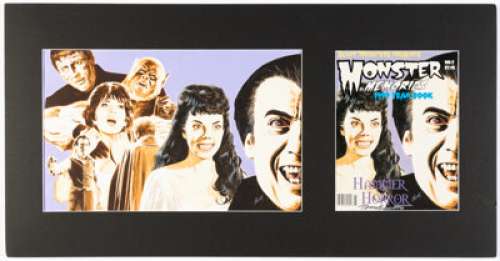 Terry Beatty Scary Monsters Presents Monster Memories 1999 Yearbook #7 Cover Original Art (Druktenis Publ., 1999).