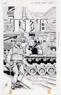 Don Lomax Vietnam Journal: Tet ’68 #1 Cover Original Art (Apple Press, 1992). | Heritage