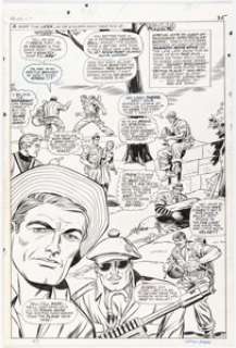 Dick Ayers and John Tartaglione Sgt. Fury #42 Splash Page 19 Original Art (Marvel, 1967). | Heritage