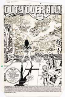 John Buscema and Tom Palmer The Avengers #259 Splash Page 1 Original Art (Marvel, 1985). | Heritage