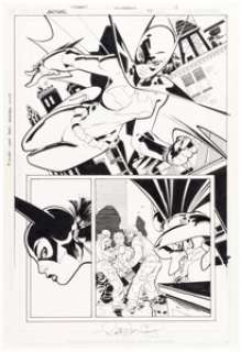 Rick Leonardi and Jesse Delperdang Batgirl #45 Story Page 13 Original Art (DC, 2003).