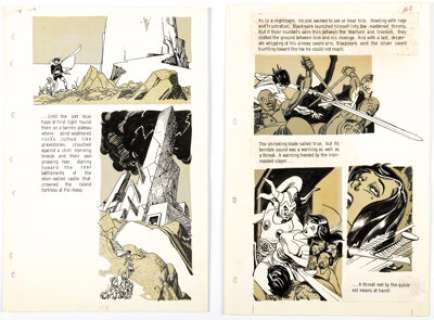 Gil Kane Blackmark Story Pages 104 and 120 Original Art (Bantam Books, 1971). (Total: 2 Original Art) | Heritage