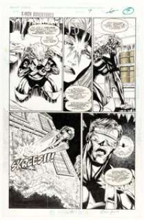 John Hebert and Greg Adams X-Men Adventures #9 Story Page 6 Original Art (Marvel, 1994).