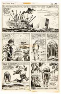 Alfredo Alcala Man-Thing #14 Story Page 18 Original Art (Marvel, 1975). | Heritage